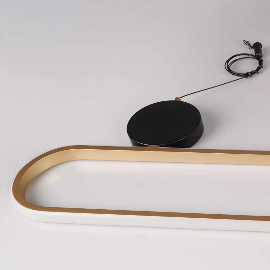 LED lestenec na kablu FLORENTYNA LED/48W/230V 4000K zlata/črna