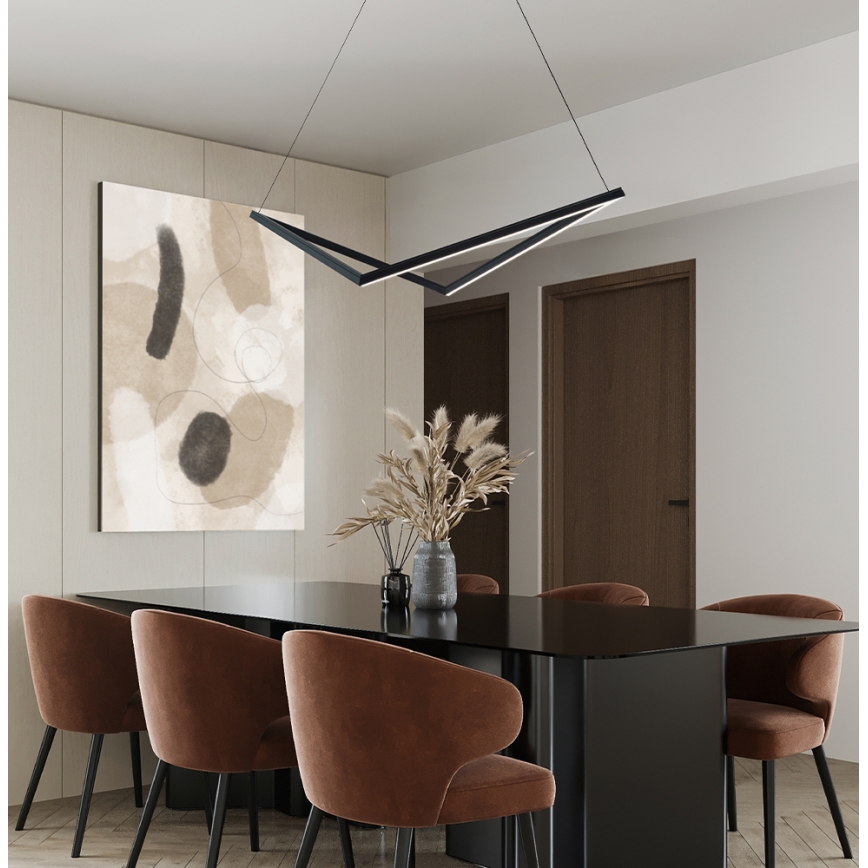 LED lestenec na kablu ISLA LED/32W/230V črna