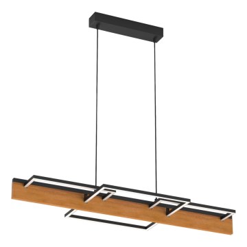 LED lestenec na kablu LARYSA LED/35W/230V, borovina