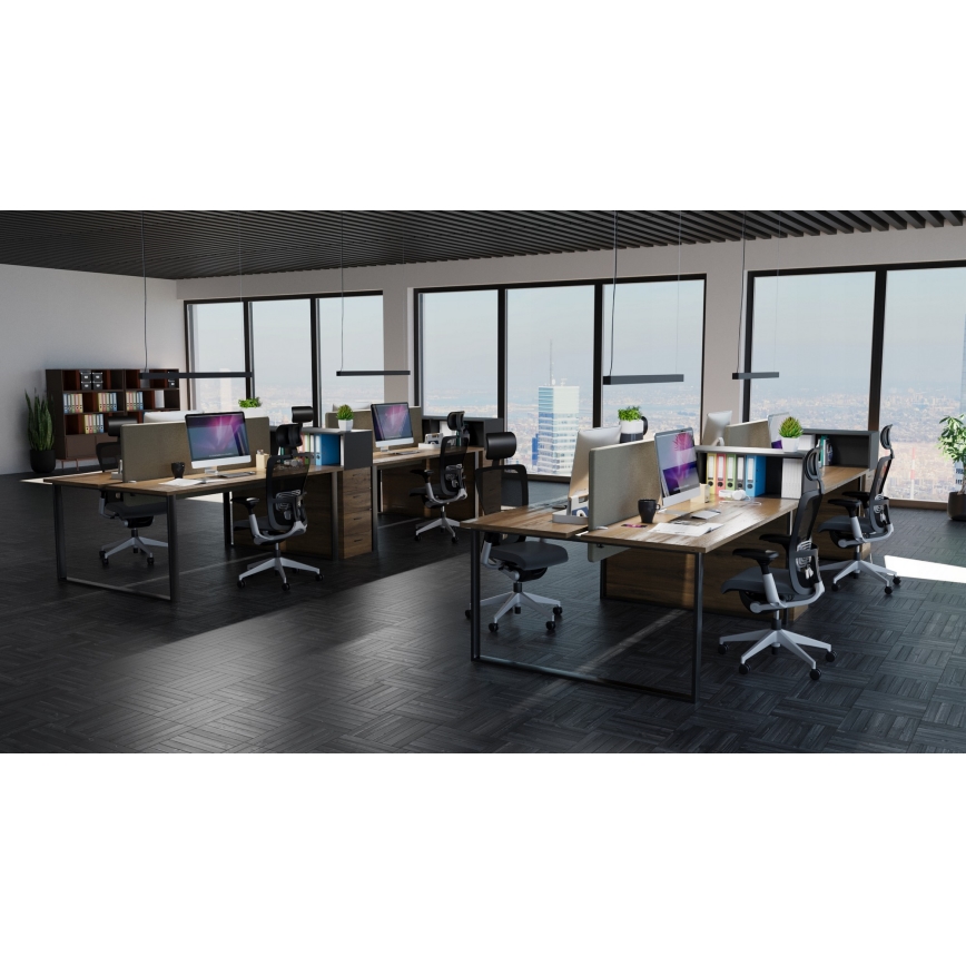 LED lestenec na kablu LED/44W/230V 3000K 120 cm črna