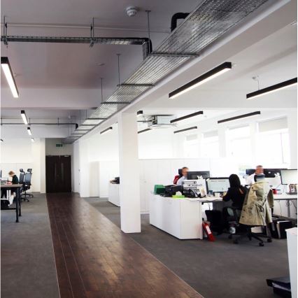 LED lestenec na kablu LED/44W/230V 3000K 120 cm črna