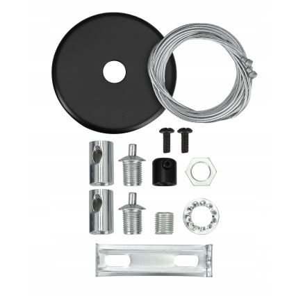 LED Lestenec na kablu LED/44W/230V 6000K 120 cm črna