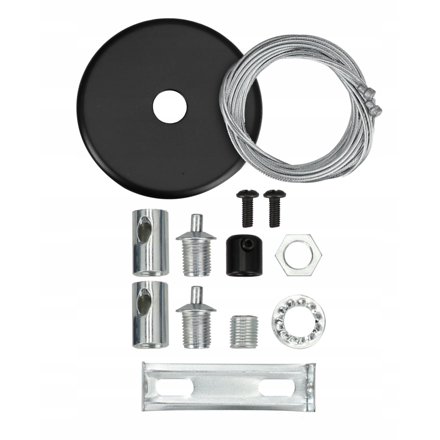 LED Lestenec na kablu LED/44W/230V 6000K 120 cm črna