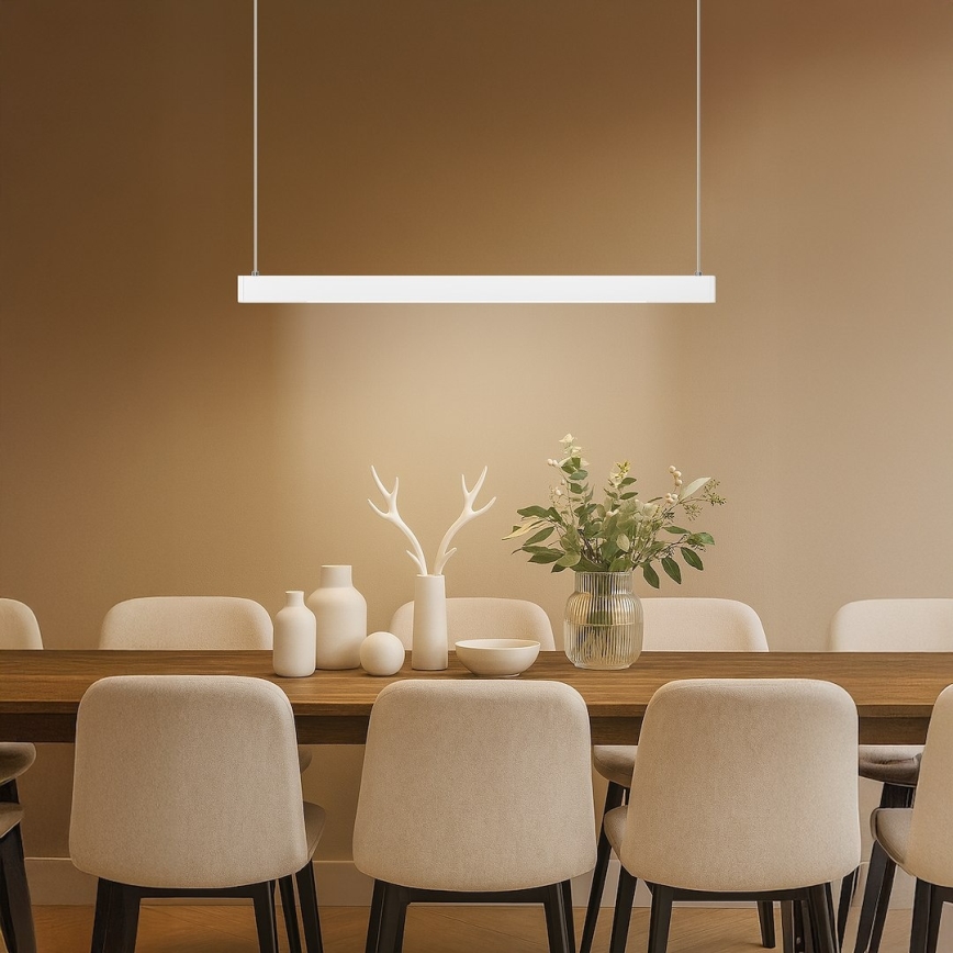 LED lestenec na kablu LINEA LED/36W/230V 3000/4000/5700K CRI 90 bela