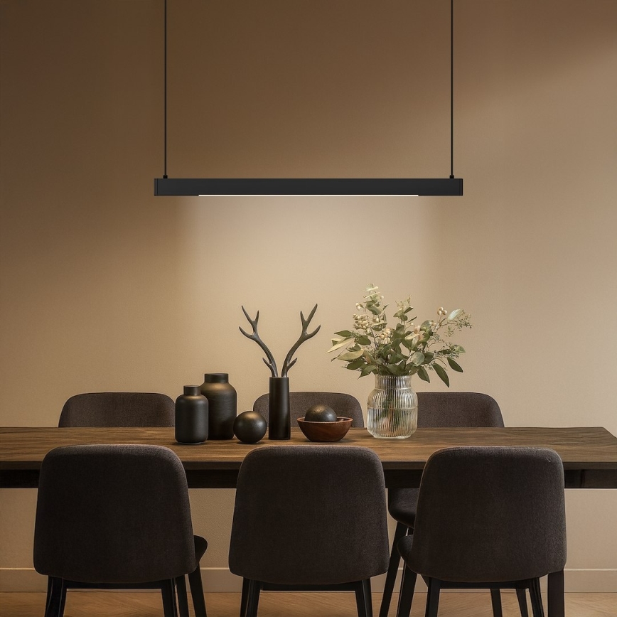 LED lestenec na kablu LINEA LED/36W/230V 3000/4000/5700K CRI 90 črna