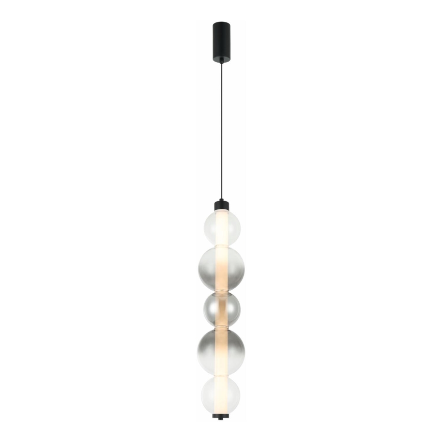 LED lestenec na kablu LUMMI LED/19W/230V črna/zadimljena