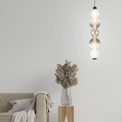 LED lestenec na kablu LUMMI LED/19W/230V črna/zadimljena