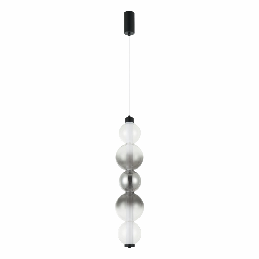 LED lestenec na kablu LUMMI LED/19W/230V črna/zadimljena