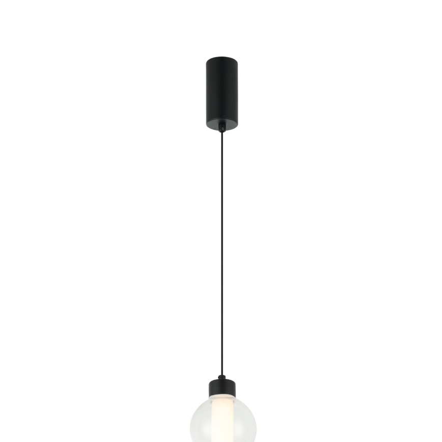 LED lestenec na kablu LUMMI LED/19W/230V črna/zadimljena