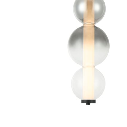 LED lestenec na kablu LUMMI LED/19W/230V črna/zadimljena