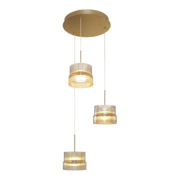 LED lestenec na kablu LUXE LED/34W/230V medenina