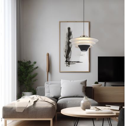 LED lestenec na kablu MANLEY LED/5W/230V črna/bela