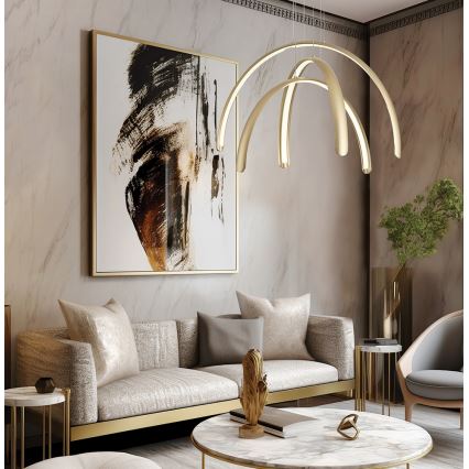 LED lestenec na kablu MEGAN LED/41W/230V zlati