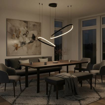 LED lestenec na kablu MICHELLE LED/48W/230V 4000K črna