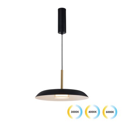 LED lestenec na kablu NUDO LED/11W/230V 3000/4000/6000K črn