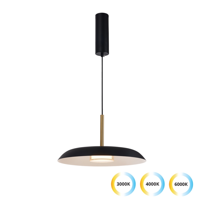 LED lestenec na kablu NUDO LED/11W/230V 3000/4000/6000K črn
