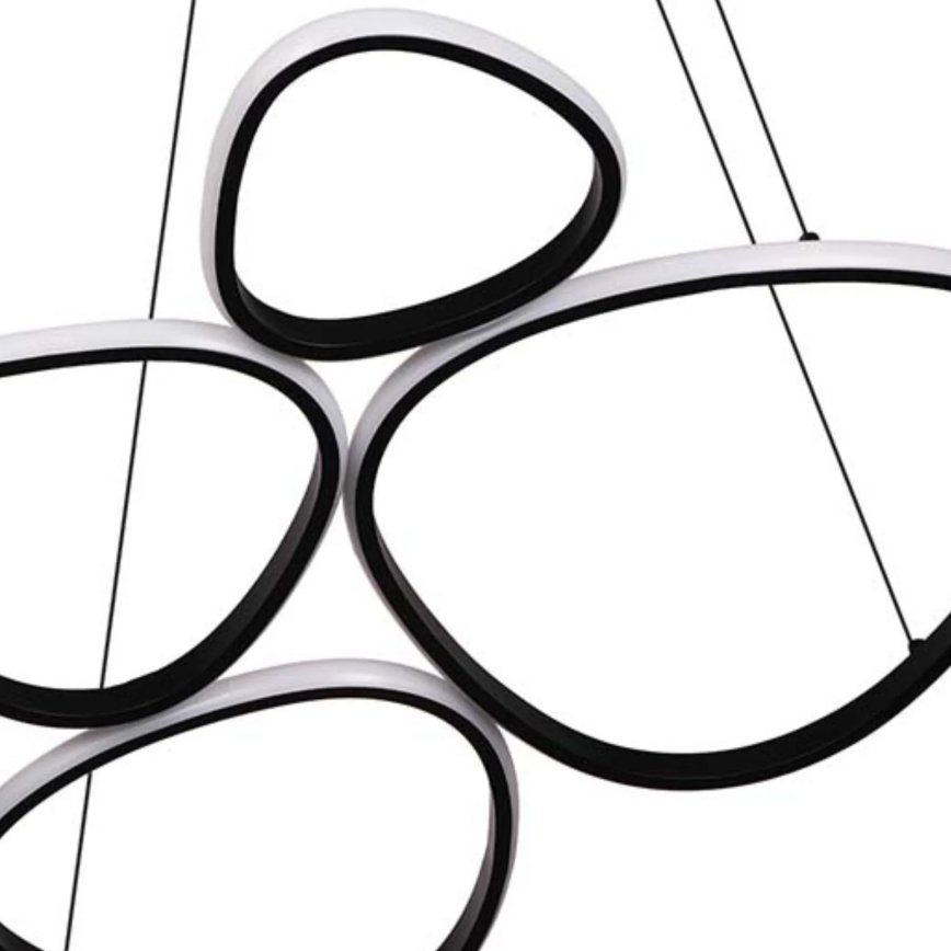 LED lestenec na kablu PETRA LED/58W/230V 4000K črn