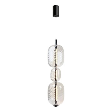 LED lestenec na kablu PLAYA LED/12W/230V črna