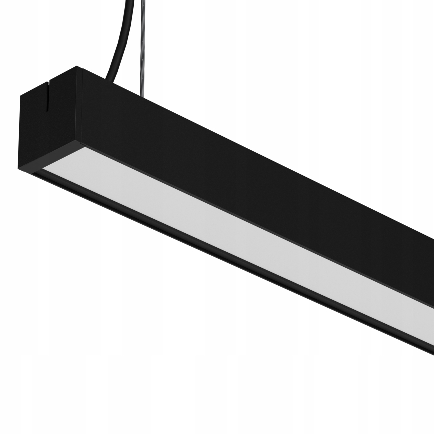 LED lestenec na kablu / površinsko pritrjen / 44W / 230V / 3000K / 120 cm / črn