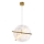 LED lestenec na kablu RELAX LED/15W/230V zlata/bela
