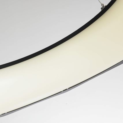 LED lestenec na kablu REUS, 36 W, 230 V, 4000 K, premer 61 cm, črna