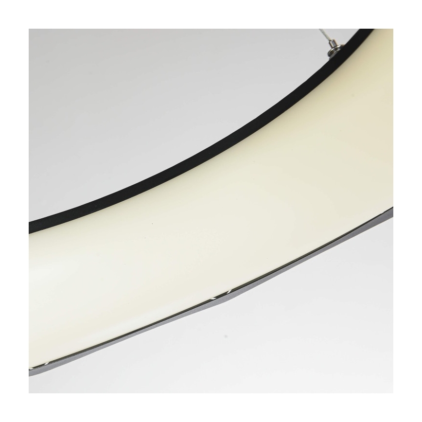 LED lestenec na kablu REUS, 36 W, 230 V, 4000 K, premer 61 cm, črna