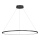 LED lestenec na kablu SATURNO LED/57W/230V, premer 100 cm, IP44, črna