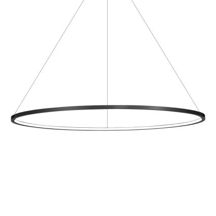 LED lestenec na kablu SATURNO LED/57W/230V, premer 100 cm, IP44, črna