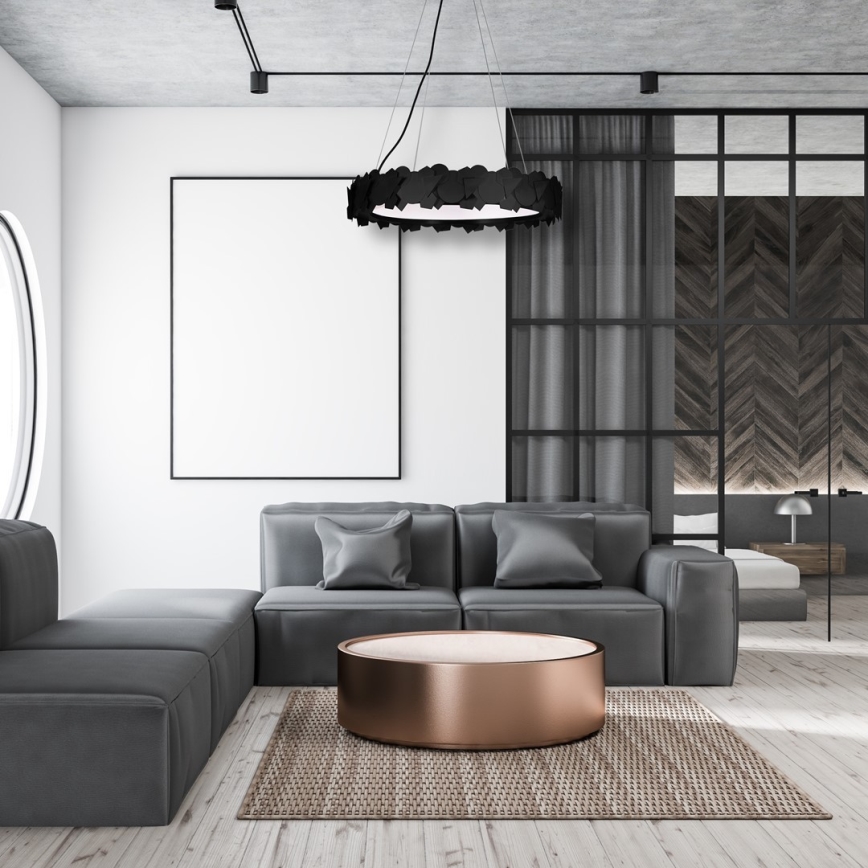 LED lestenec na kablu SOHO LED/24W/230V črn