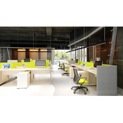 LED lestenec na kablu/stropno pritrjen LED/44W/230V 4000K 120 cm črna