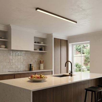 LED lestenec na kablu/stropno pritrjen LED/44W/230V 4000K 120 cm črna