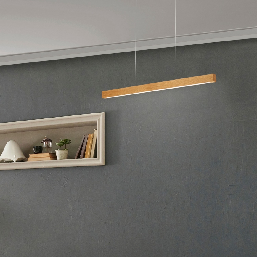 LED lestenec na kablu VERDE LED/18W/230V 3000K 76 cm hrast