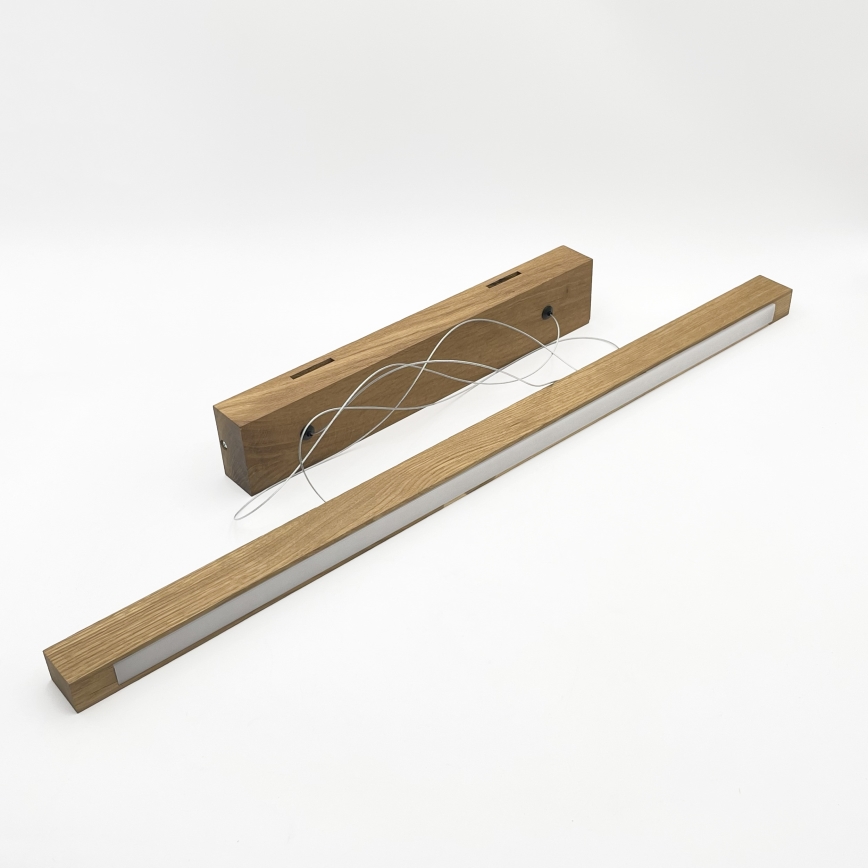 LED lestenec na kablu VERDE LED/18W/230V 3000K 76 cm hrast