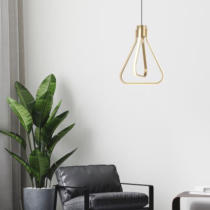 LED lestenec na kablu ZING LED/19W/230V zlate barve