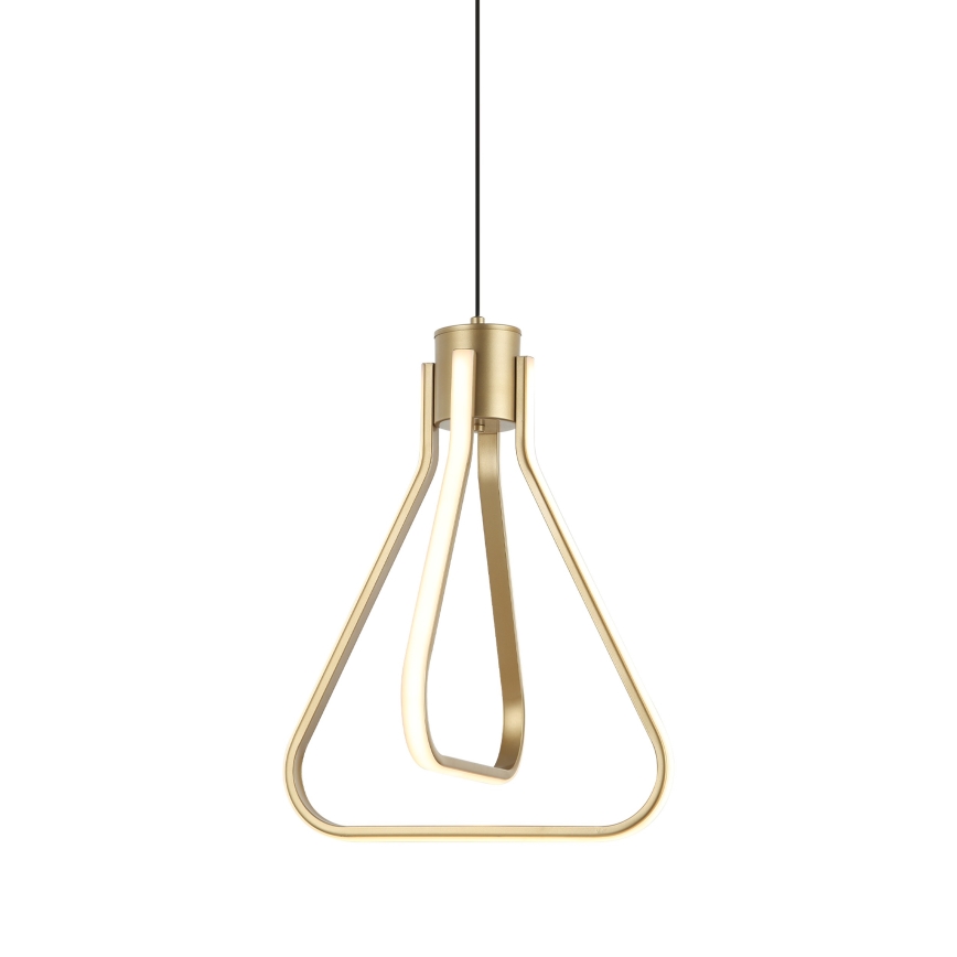 LED lestenec na kablu ZING LED/19W/230V zlate barve