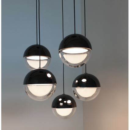 LED lestenec na kablu ZIREA LED/30W/230V črna