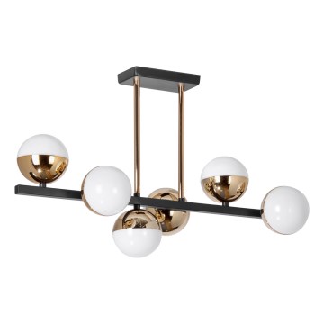 LED lestenec na palici 6xLED/7W/230V zlata/črna