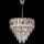 LED Lestenec na verigi 7xE27/60W/230V + 4xLED/6W pr. 40 cm zlata
