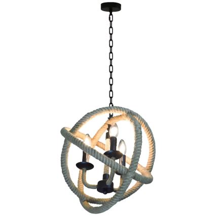LED Lestenec na verigi ROPE GLOBO 3xE14/4,3W/230V