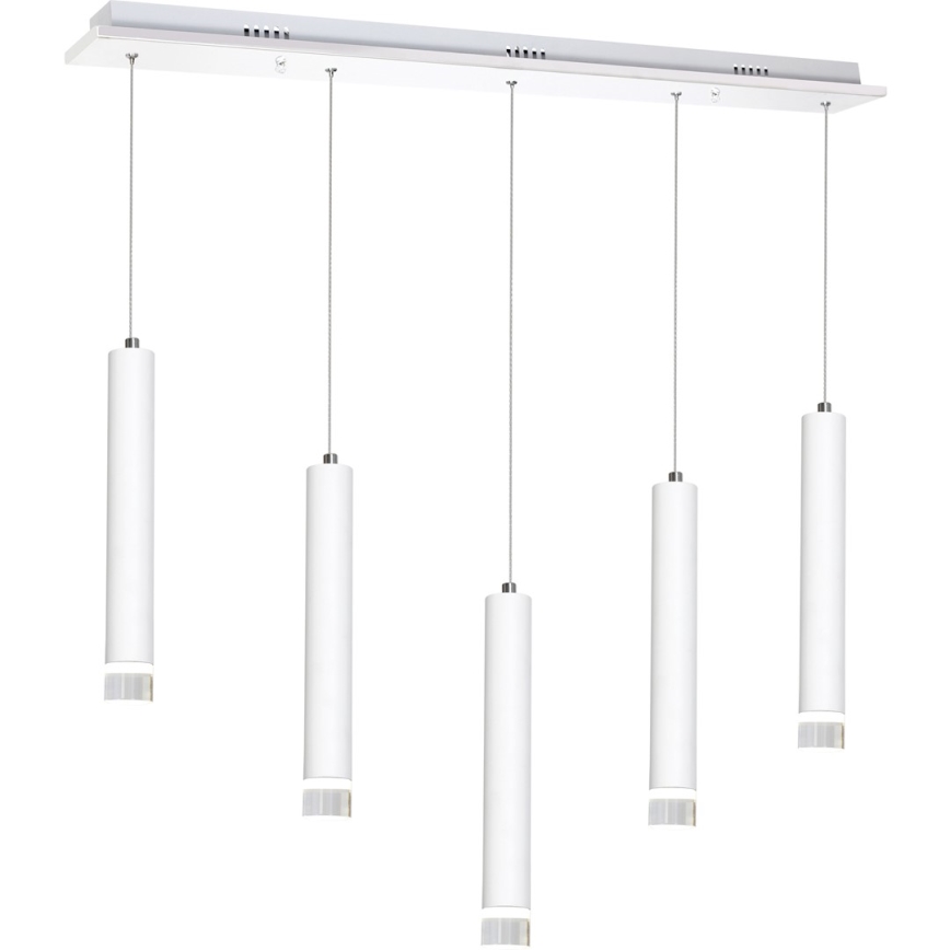 LED Lestenec na vrvici ALBA 5xLED/25W/230V bel