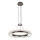 LED lestenec na vrvici ALBA LED/39W/230V siva/prozorna