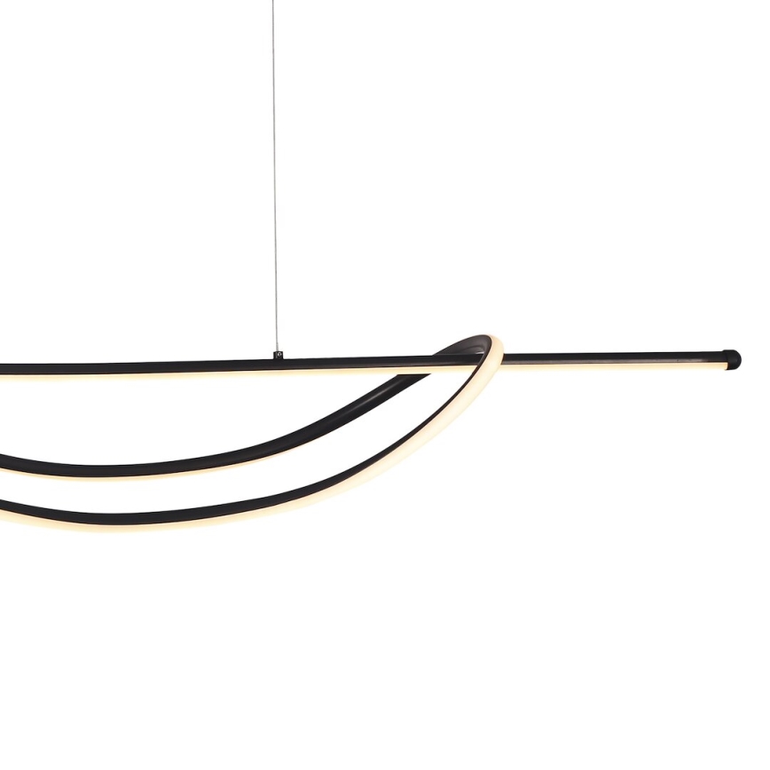 LED Lestenec na vrvici AMBAR LED/35W/230V črna