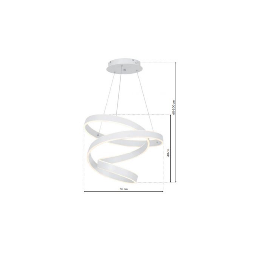 LED Lestenec na vrvici ANDROMEDA LED/45W/230V