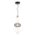 LED Lestenec na vrvici ARAME LED/23W/230V pr. 22 cm črna