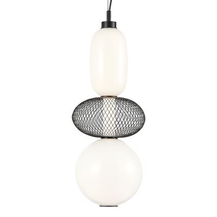 LED Lestenec na vrvici ARAME LED/23W/230V pr. 22 cm črna