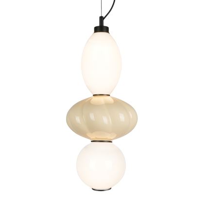 LED Lestenec na vrvici ASCOLI LED/18W/230V pr. 20 cm bež