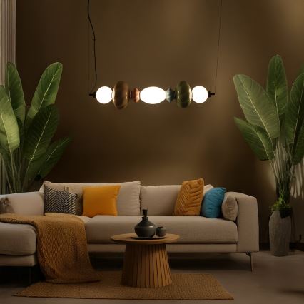 LED Lestenec na vrvici ASCOLI LED/24W/230V barven
