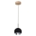 LED Lestenec na vrvici BALL WOOD 1xGU10/5W/230V mat hrast