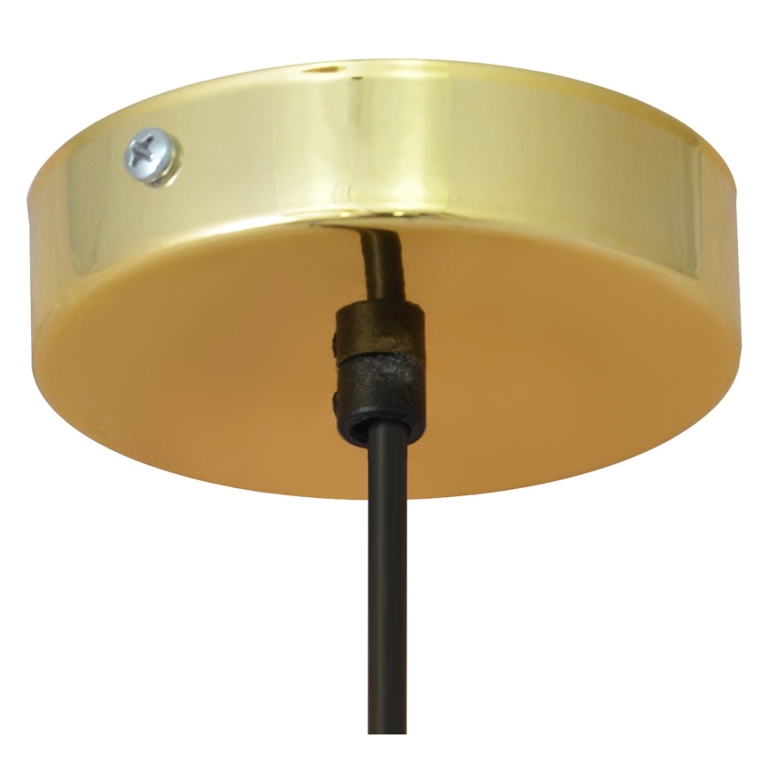 LED Lestenec na vrvici BARS 1xGU10/4,8W/230V črna/zlata
