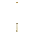 LED Lestenec na vrvici BARS 1xGU10/4,8W/230V gold